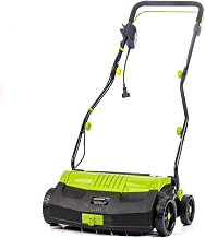 Earthwise DT71613 13-Amp 16-Inch Corded Electric Dethatcher, Green