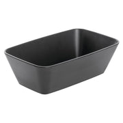Soft Square Serving Bowl Black - 10 1/2"L x 6 1/2"w x 3 1/10"H by HUBERT – 10.5 inches, Melamine, Black, Model M2340-BLACK
