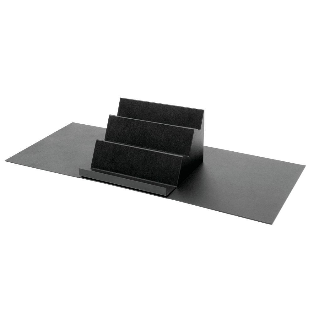 Deli Riser Solid Black ABS Flat Riser Sheet - 24" L x 30" W x 1/4" H by HUBERT – Plastic, Black, Model SHT-SOL24X30BLK
