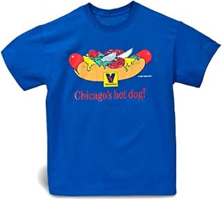 Vienna Beef Hot Dog T-Shirt (Blue)