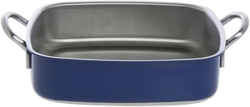 HUBERT Lasagna Casserole Pan, 3-Ply Stainless Steel Square Blue - 10 1/4" L x 10 1/4" W x 3" H