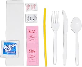 WNA Bremen-King's Yellow 2 Sugar Free Diet Cutlery Kit | 250/Case