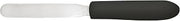 Winco 4" Black Baking/Icing Spatula | Dishwasher safe, Non-slip handle, Oval tip, Flexible blade, Great for Griddles, Burgers, Eggs and Kitchen Prep