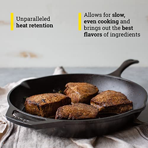 Lodge 12" (Pack of 1) / Black / 5.0 quarts Skillets