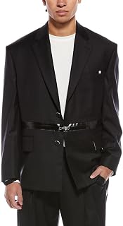 Helmut Lang Mens Zip Driver Wool Blazer, S, Black