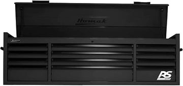 Homak BK02072120 RS Pro Series 12 Drawer Black Tool Chest, 71-1/2"W X 23-1/2"D X 23-3/8"H