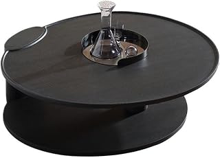 Mesa para Centro De Sala Simple Wooden Round Coffee Table Modern Living Room Side Table Corner Table Furniture Coffee Table(138.5cm)