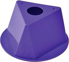 Global Industrial Plain Inventory Control Cone, Three-Sided Shape, Purple