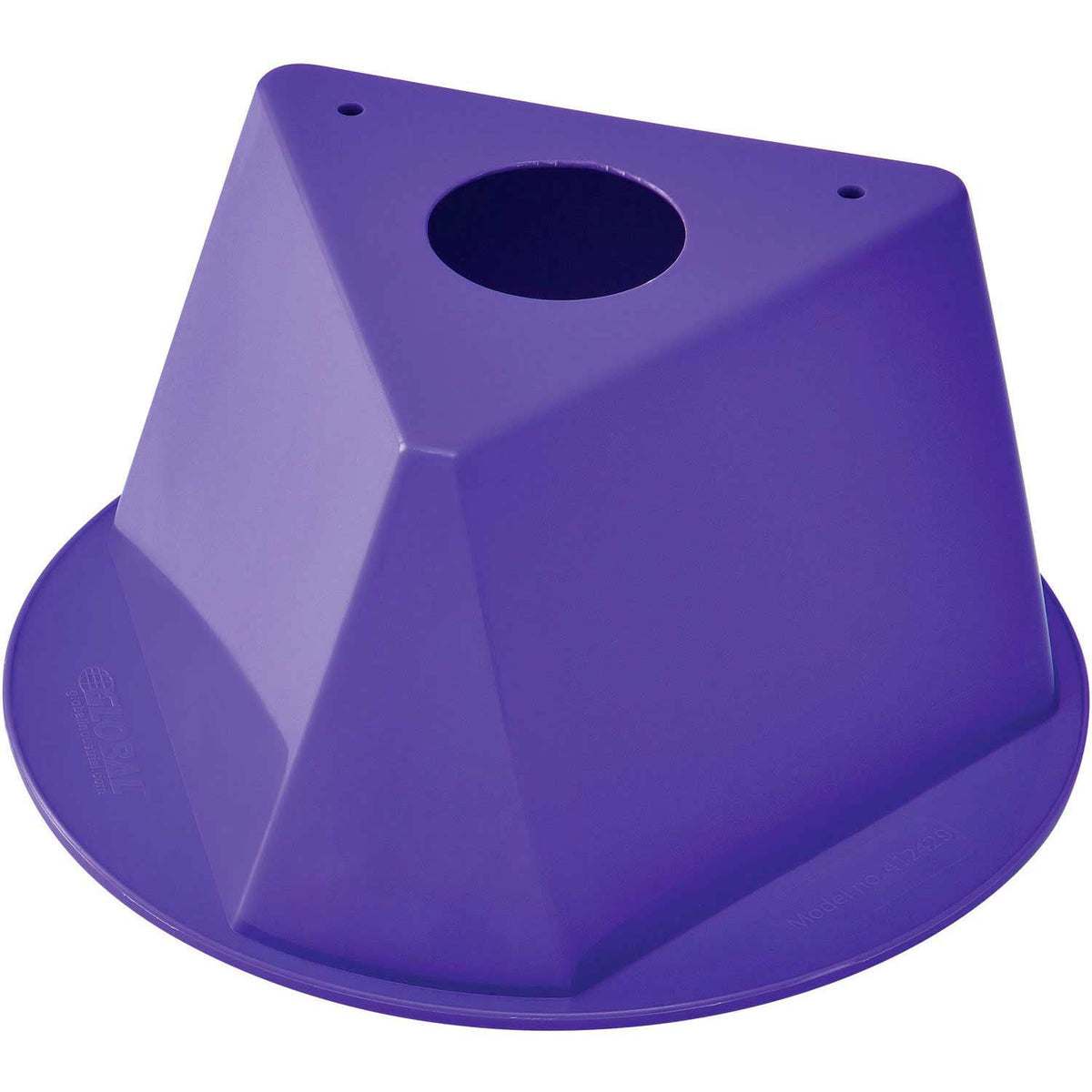 Plain Inventory Control Cone by Global Industrial – Polypropylene, Purple, Pack of 5, Model Purple