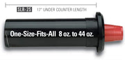 DISPENSE-RITE 17" length / Black / Adjustable Food Dispensers