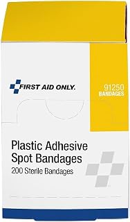 First Aid Only 91250-020: Plastic Spot Adhesive Bandages, 200/Box