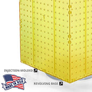 Azar Displays Pegboard only / Yellow / 1 Panels & Units