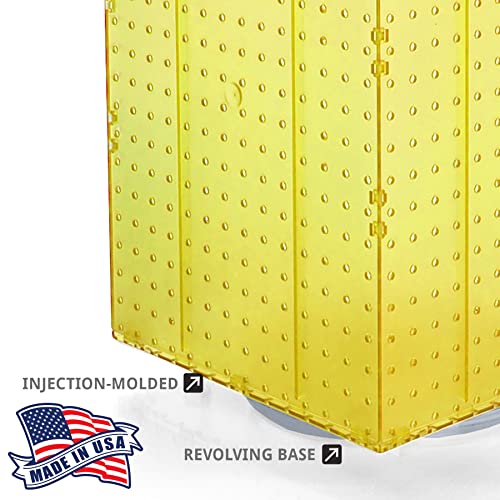 Azar Displays Pegboard + Hooks / Yellow / 14 inches (W) x 14 inches (D) x 21 inches (H) Display Racks