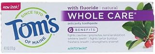Tom's of Maine Whole Care Natural Toothpaste, Wintermint 4 oz (Pack of 18)
