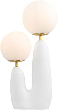 JONATHAN Y Oda 2-Light Cactus LED Table Lamp 17.75", White