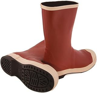 TINGLEY Pylon MB922B Neoprene Steel Toe Boot, 12-1/2 Inch Height, Mens 10 / Womens 12, Brick Red Upper - Brown Sole | Brown Sole, 12-1/2 Inch height, Brick red Upper