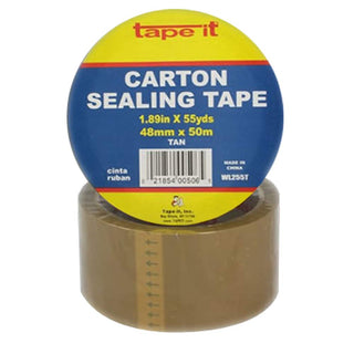 UC255T PEC Tan 2 in. 55 Yard Packing Tape - Case of 36