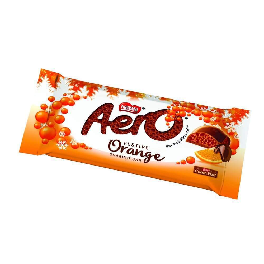 Nestle Festive Orange (5 x 90g Sharing Bars) by Aero – 3.52 Ounce (Pack of 5), Pack of 5