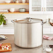 Winco 80 Quarts / Pot With Cover / Silver Stockpots