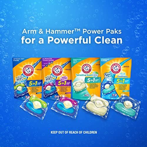 ARM & HAMMER 42 Count (Pack of 4) / Fresh Burst / 4 Detergent Pacs & Tablets