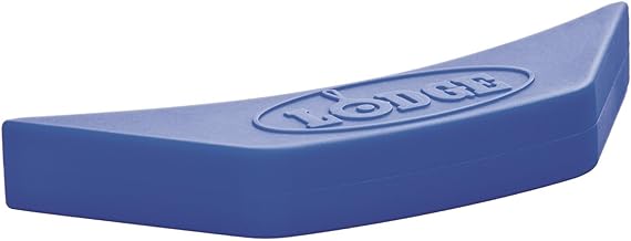 Lodge Silicone Assist Handle Holder, Dishwasher Safe, Blue | Hot Handle Holder for Lodge Cast Iron Dual Handle Products, Reusable Heat Protection up to 450°F, Reusable Heat Protection