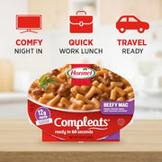HORMEL COMPLEATS Beefy Mac / 7.5 Ounce (Pack of 7) / Microwave Meals Pasta & Noodle Dishes