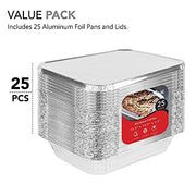 Stock Your Home 10.25 x 12.5 x 2.5 inches / Silver / 96.0 ounces Disposable Cookware
