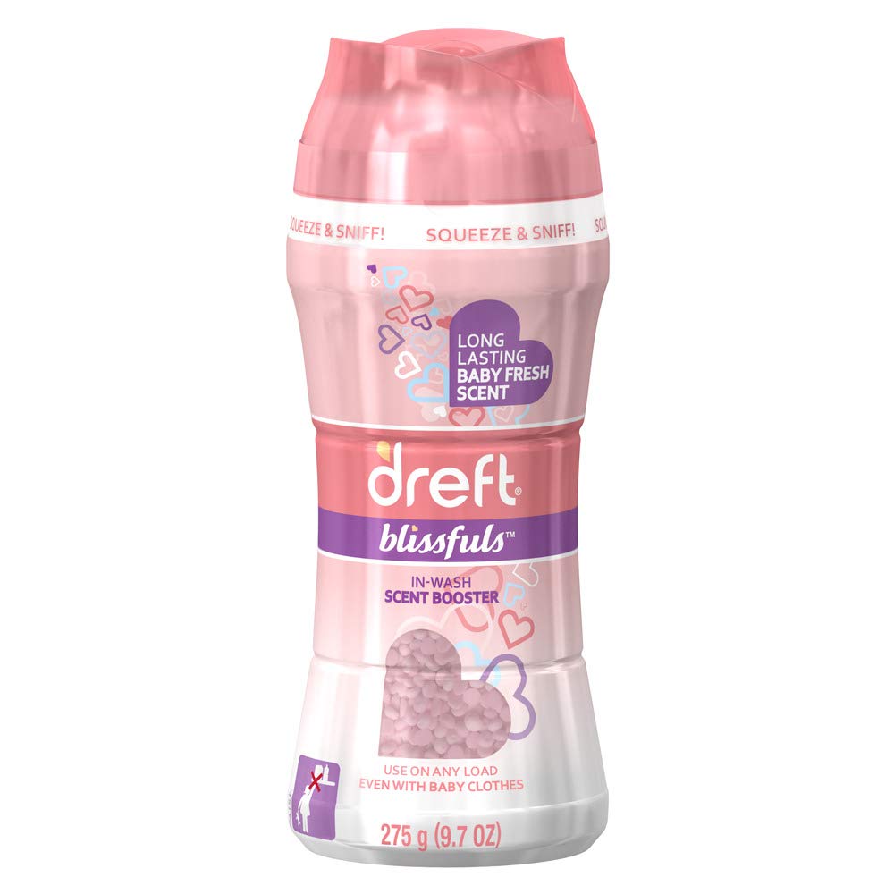 Blissfuls In-Wash Scent Booster - Original Baby Fresh Scent - 9.7 oz (Pack of 3) by Dreft – 9.7 Ounce (Pack of 3), Pack of 3, Model DREFT FE BLISSFULS REG 4/9.7Z