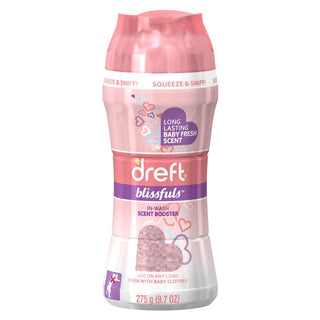 Blissfuls In-Wash Scent Booster - Original Baby Fresh Scent - 9.7 oz (Pack of 3) by Dreft – 9.7 Ounce (Pack of 3), Pack of 3, Model DREFT FE BLISSFULS REG 4/9.7Z