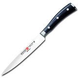 Wusthof Classic Ikon 6-inch Utility Knife Stainless & Black by Wüsthof – 6", High Carbon Stainless Steel, Black, Model 4506-7/16