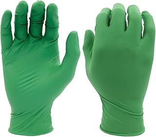 SHOWA 7705PF Accelerator Free Disposable Nitrile Glove, 9.5" Length, 4 mils Thick, Small (1 box)