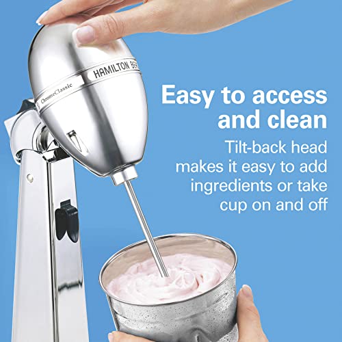 Hamilton Beach Classic Chrome / Extra-Large 28 oz. (Pack of 2) / 1 Commercial Drink Mixers