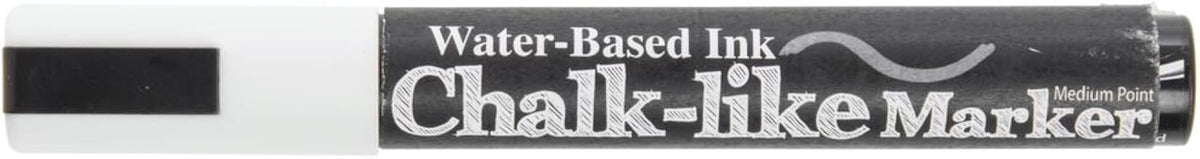 HUBERT White Medium Point Chalk-Like Marker