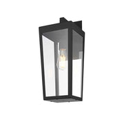 William One Light Outdoor Wall Sconce Black by Lighting Design – Iron, Black