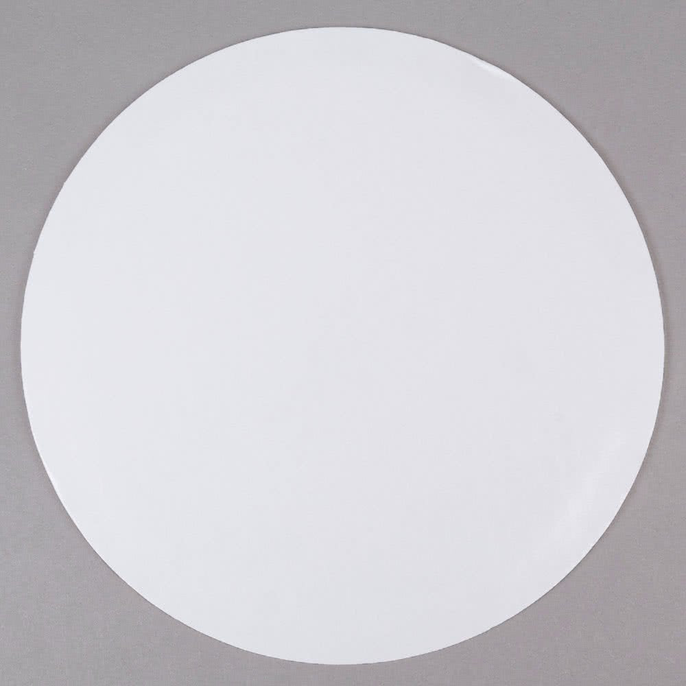 Single Wall Circular Cake Board White by Vineland Packaging – Cardboard, White, Model 12762