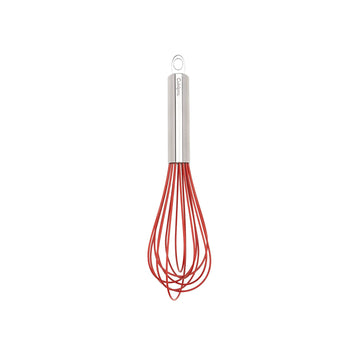 Silicone Piano Whisk 10" Red by Cuisipro – Medium, silicone, Red, Model CSP-74695005