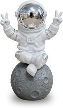 Astronaut Figurine, 3-Inch Resin Spaceman Statue, Desk Decor for Men, Small Astronaut Decor for Office Desktop, Cubicle, Shelf and Bookcase