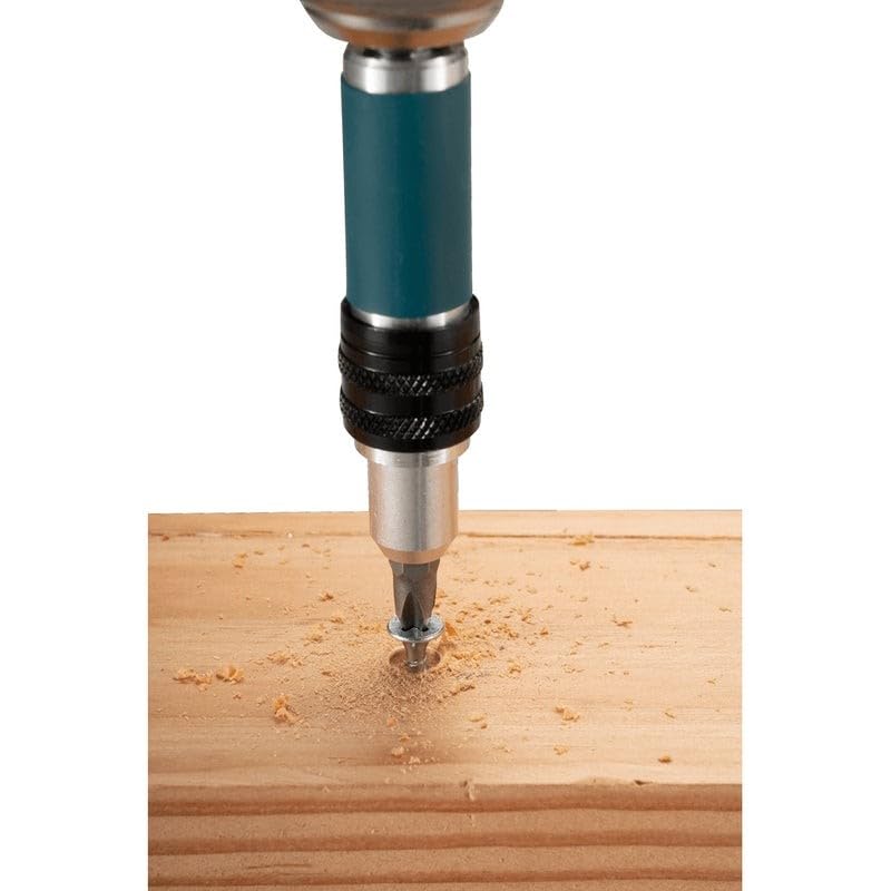 Drill Countersink and Drive Bit by Makita – 6# Gauge, High Speed Steel (HSS), Model D-73209