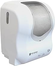 San Jamar Summit Automatic Paper Towel Dispenser, Simplicity Essence Hands Free Usage for Commercial and Home Use, 1 Count, White/Clear