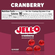 Jell-O Cranberry / 3 Ounce (Pack of 12) / 12 Gelatin