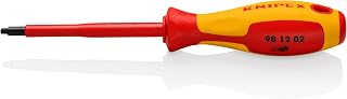 KNIPEX Tools 98 12 02 R2 Square Drive Screwdriver, 4-Inch, 1000V Insulated