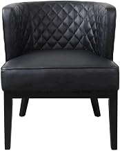 Plush-Upholstered Accent Chair with Cushioned Back, Upholstered Dining Chair for Guest Room and Kitchen Table