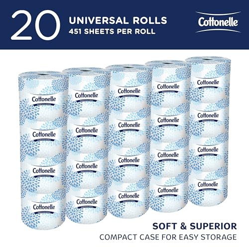 Cottonelle Professional 20 Rolls (451 Sheets each) / White / Standard Roll Toilet Paper Paper & Plastic