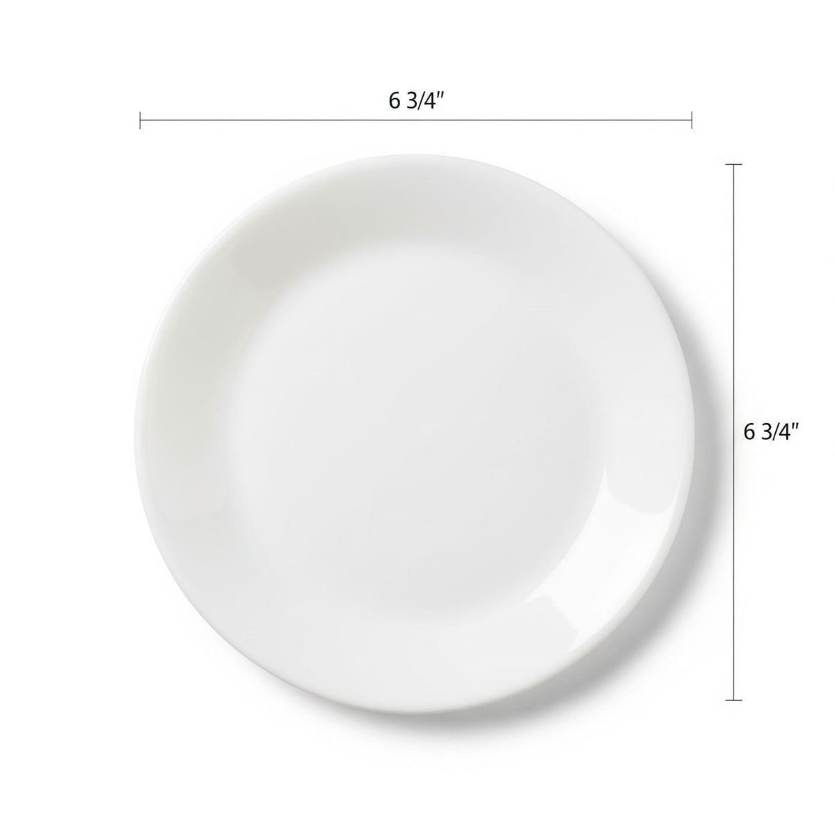 Corelle 6.75" / White / Classic Dinner Plates