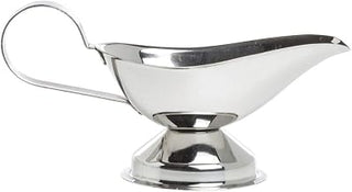 HUBERT 5 oz Footed Gravy Boat Stainless Steel