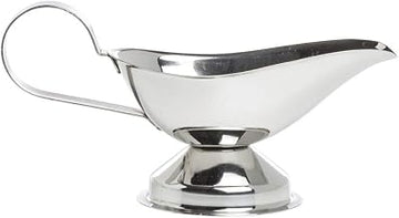 HUBERT 5 oz Footed Gravy Boat Stainless Steel
