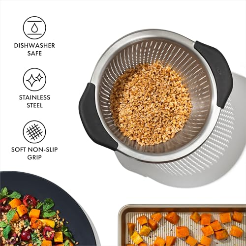 OXO 3 Qt / Colander / Stainless Steel Colanders
