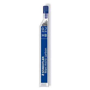 1 X Mars Micro Carbon Lead -HB- 0.7mm by STAEDTLER – Plastic, Graphite, Model 25007－HB