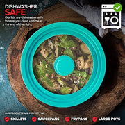 Modern Innovations Turquoise / 7 to 12-Inch / Modern, Sleek, Transparent Lids