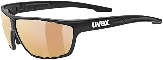 Uvex S5320362206 Glasses, Black Matte Litemirror Red, 1-3